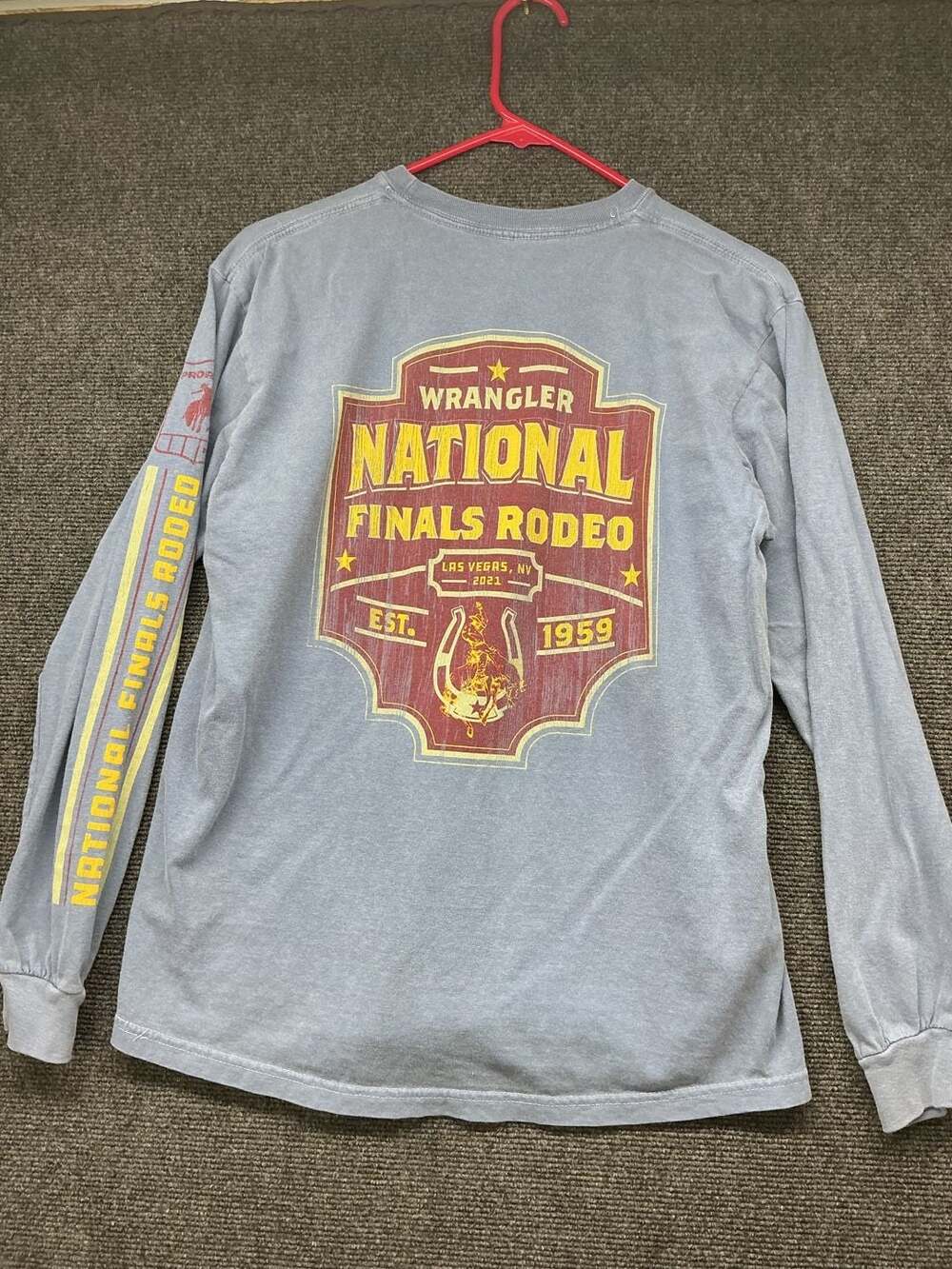 Wrangler National Finals Rodeo 2021 Long Sleeve T-Shirt Medium